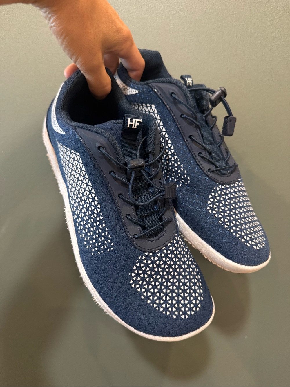 Women’s Athletic Slip-On Sneakers in Navy Blue